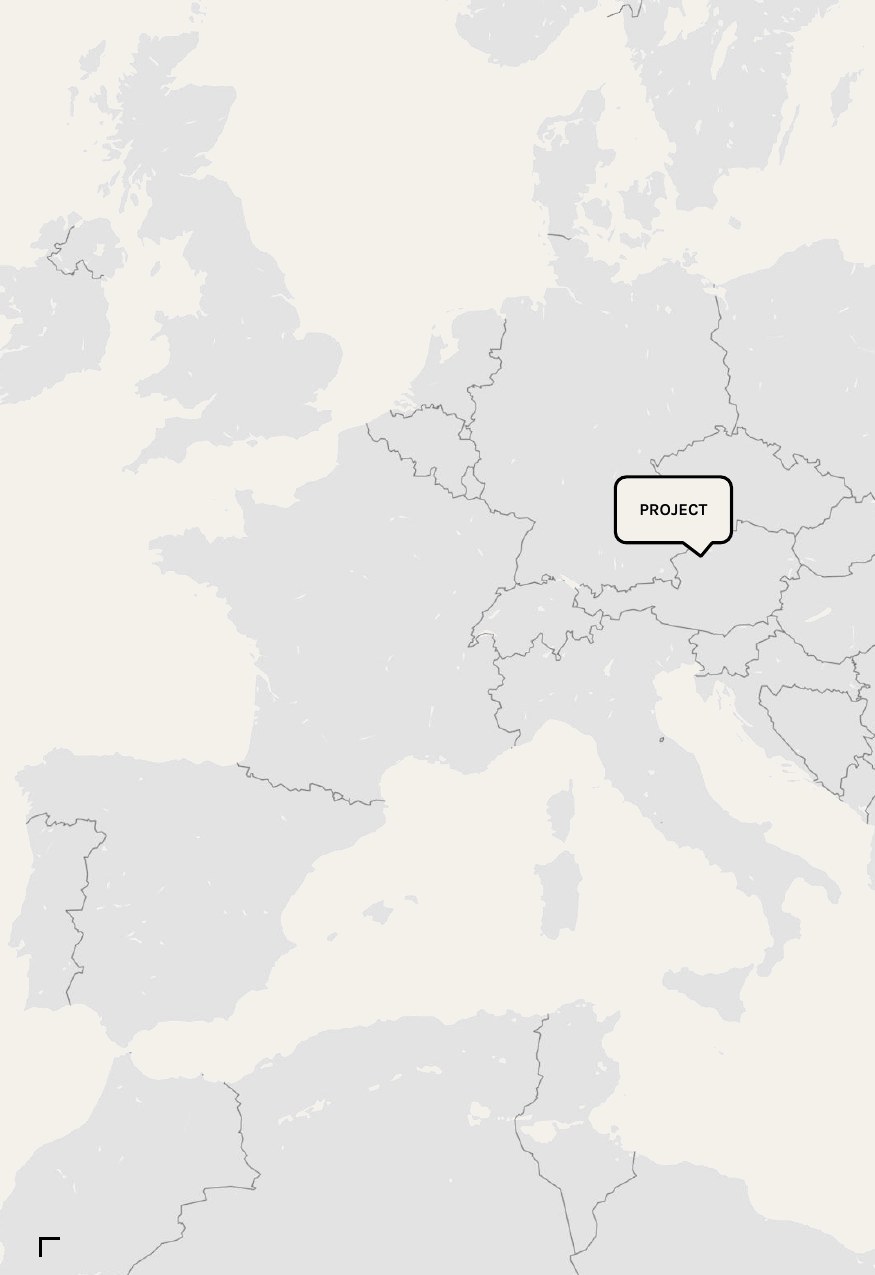 ubicación del proyecto en europa central